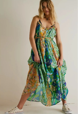 Free People Moondive Maxi Dress XS 2 Women's Casual Floral Boho Long NEW  32975 | eBay