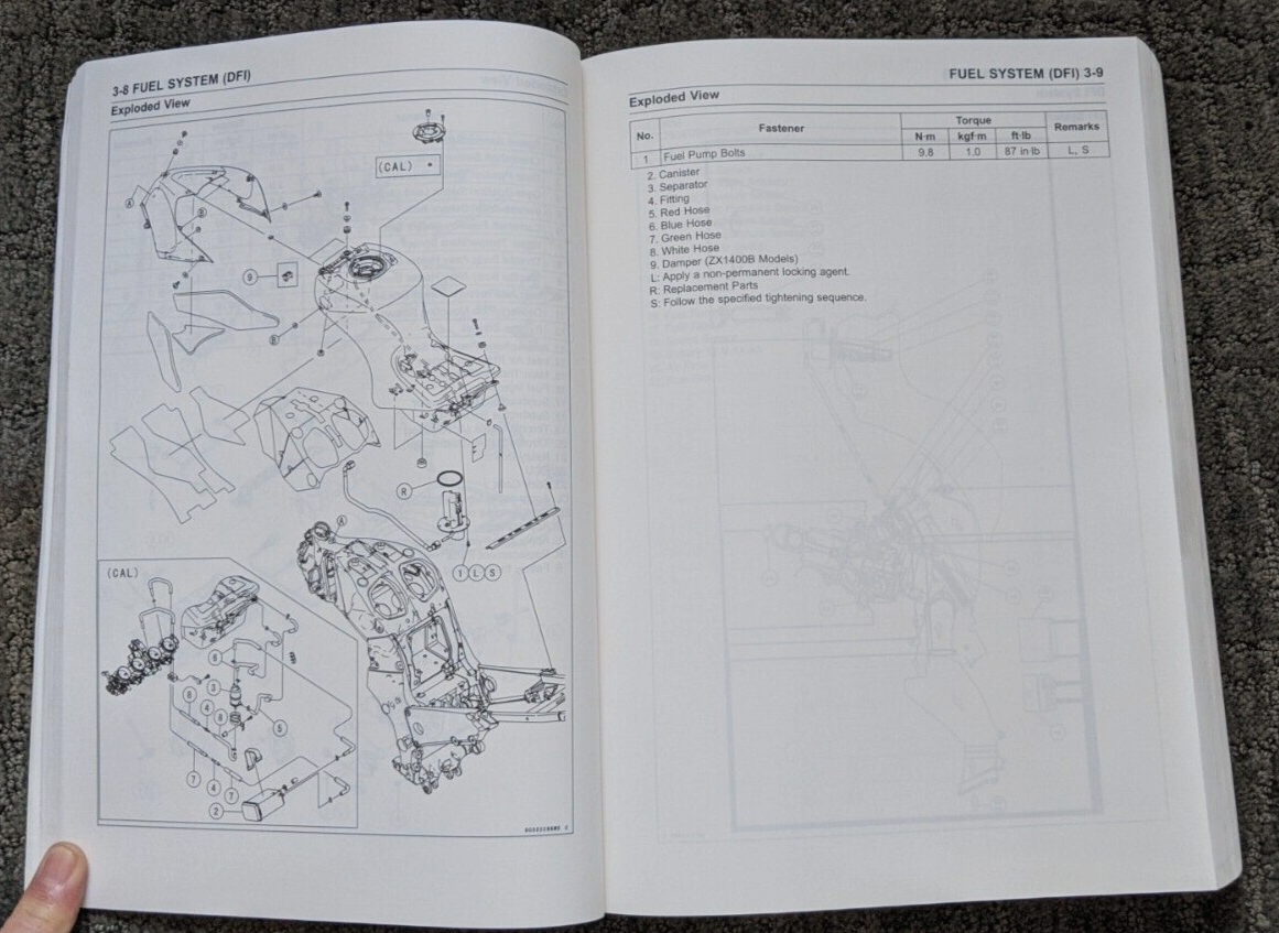 2006 KAWASAKI NINJA ZX-14 / ZZR 1400 ABS MOTORCYCLE SERVICE MANUAL