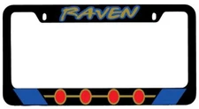 Raven Black METAL License Plate Frame Auto Accessory DC
