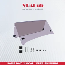 VPAHub Flip Flop Compact Golf Cart Windshield for YAMAHA DRIVE 2 2017+, Tinted