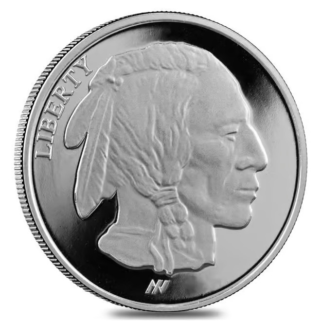 ASAHI BUFFALO DESIGN PROOF SILVER ROUND .999 IN CAPSULE