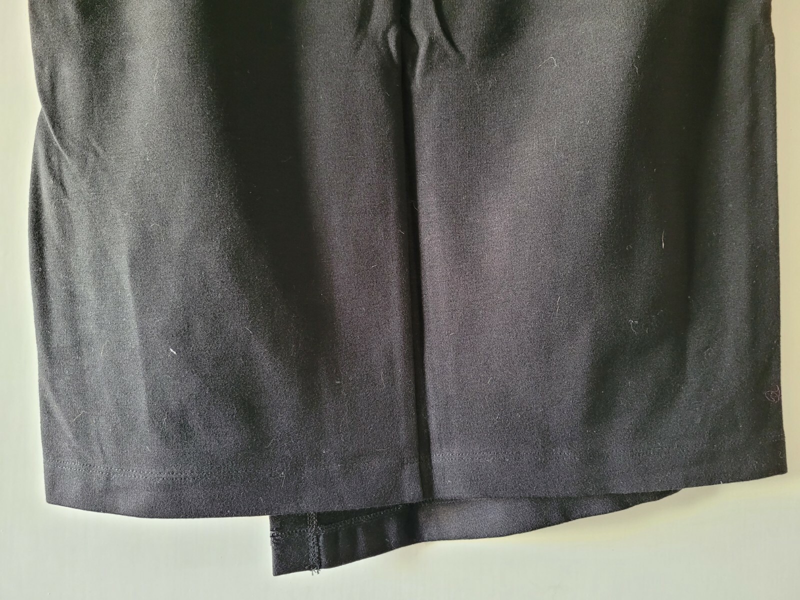 CAbi Solid Basic Black Mid Length Side Zip Skirt … - image 9