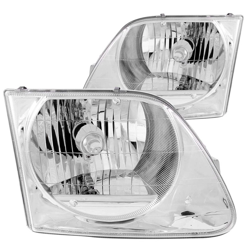 Faros de cristal cromados ANZO para Ford F-150 1997-2003 Foto 3 de 4