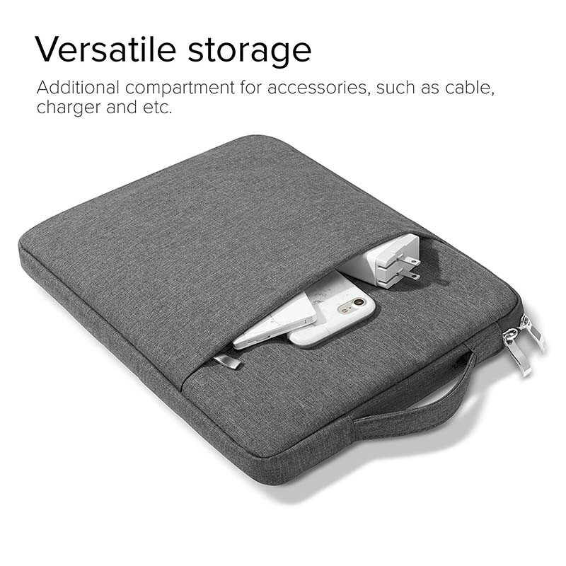 Borsa A Mano Per Laptop &ndash; Custodia Da Trasporto In Nylon Antishock Per Dell XPS/Inspiron/Latitude 13-15 Pollici