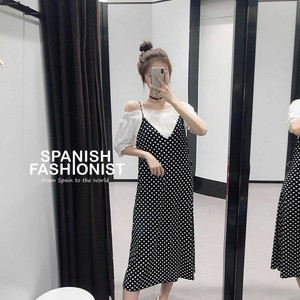 zara polka dot strappy dress