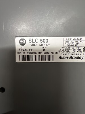 Allen-Bradley Netzteil 1746-P2 Power Supply Ser. C + Rackmodul 1746-A13 Ser. B