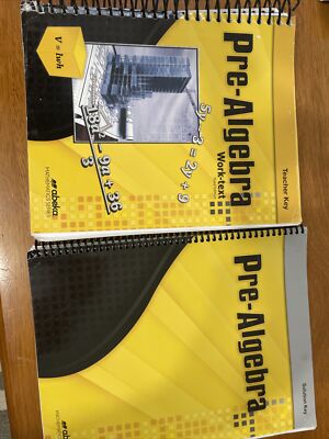 A beka Pre-Algebra. Teacher Key & Solution Key  Abeka