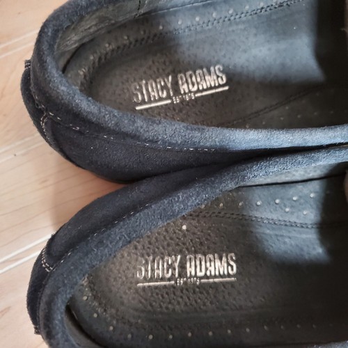 Stacy Adams Eagon Slip-On Suede Loafer Men's Navy Size 9.5 EUC - Picture 5 of 6