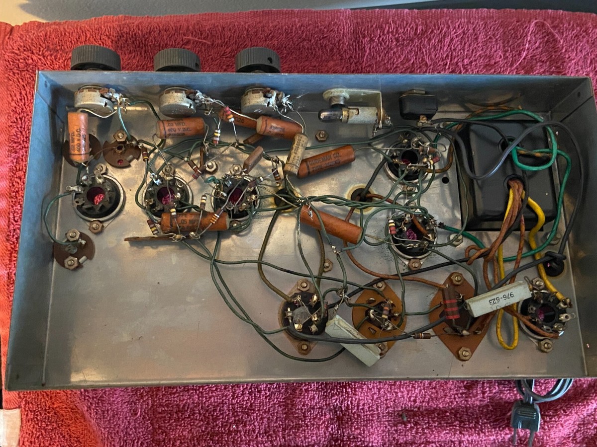 Vintage 1956 Knight Tube Amplifier 6V6 Mono Integrated Amp 3