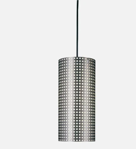 2 NEW LOT OF TWO George Kovacs Grid Light Mini Pendant Brushed Nickel  P5746-084 - Picture 2 of 5