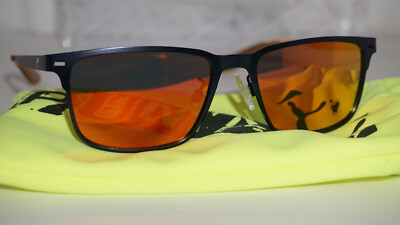 PUMA JUNIOR New Sunglasses Metal Blue Orange Mirror PJ0036S 004 50 16 130