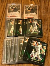 2011-12 BOWMAN TOPPS CHROME RYAN LAVARNWAY AUTOGRAPH ROOKIE LOT OF 35. 2 AUTO'S 