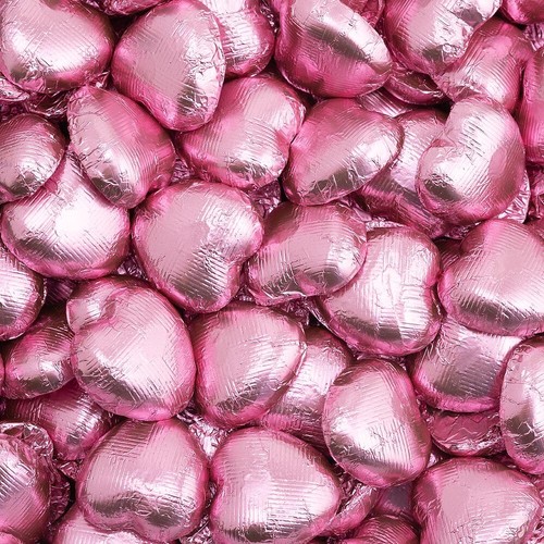 Milk Chocolate Foil Wrapped Hearts (x82 Hearts) - Picture 14 of 46