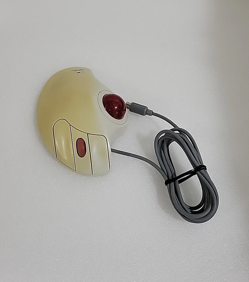 Logitech TrackMan Marble+ T-CL13 Trackball Mouse (Wired, PS/2) Vintage Rare - Image 3 of 4