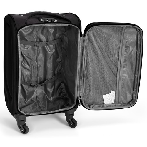 Suitcase Set w/ Wheels Cabin Bag Holiday Luggage Telescopic Expanding | 2-Pieces - Picture 8 of 69
