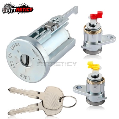 New Door Lock & Key Ignition Barrel Set For Isuzu NPR NQR NPR-HD NRR 2008-2014
