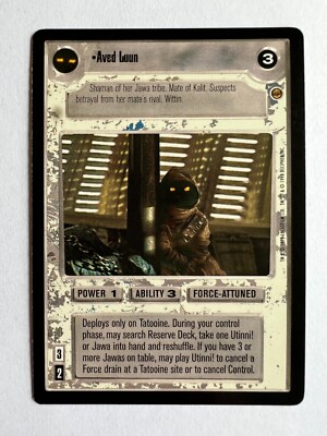Aved Luun Jabba's Palace Star Wars Decipher CCG FS Eligible Dollar Rare