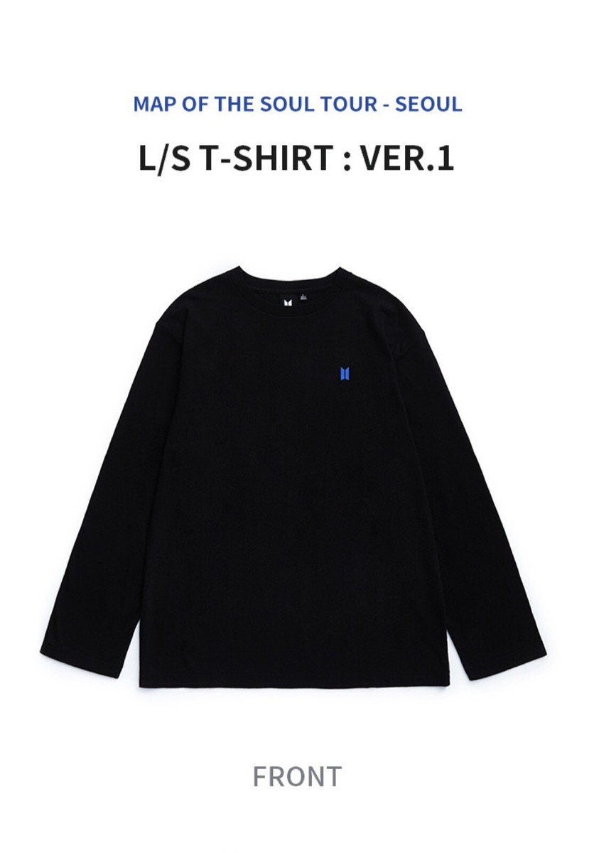 BTSのMAPOFTHESOULです！全て入っております！ Official BTS 💜Map of the Soul Tour L /S Ver. 1 Black M | eBay