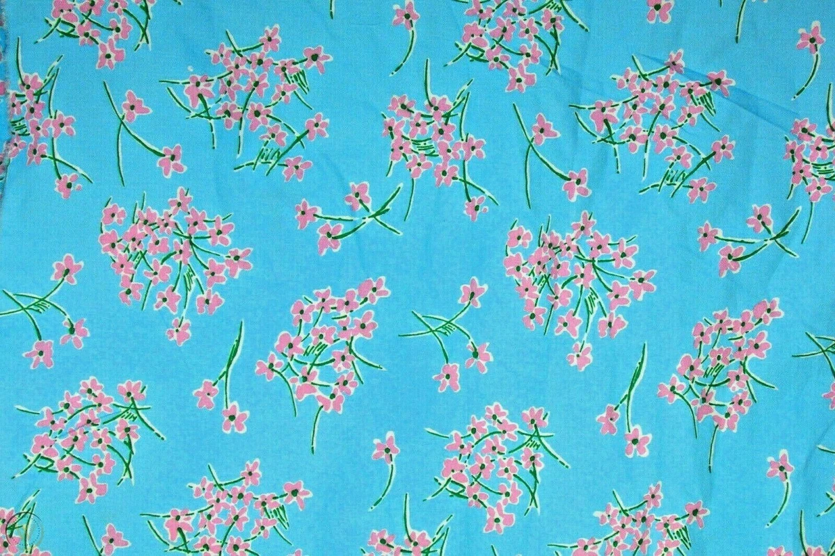 LILLY PULITZER PALM BEACH FLORAL COTTON FABRIC MATERIAL 5 YARDS x
