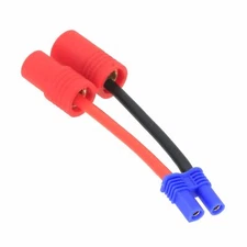 EC2 Female Jack to HXT 6mm Male Plug cable 16AWG 5CM wire For RC Airsoft Battery