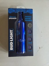 Bud Light Wireless Bluetooth Beer Bottle Speaker NIB Dorm Bar Pub Pool Boat HTF