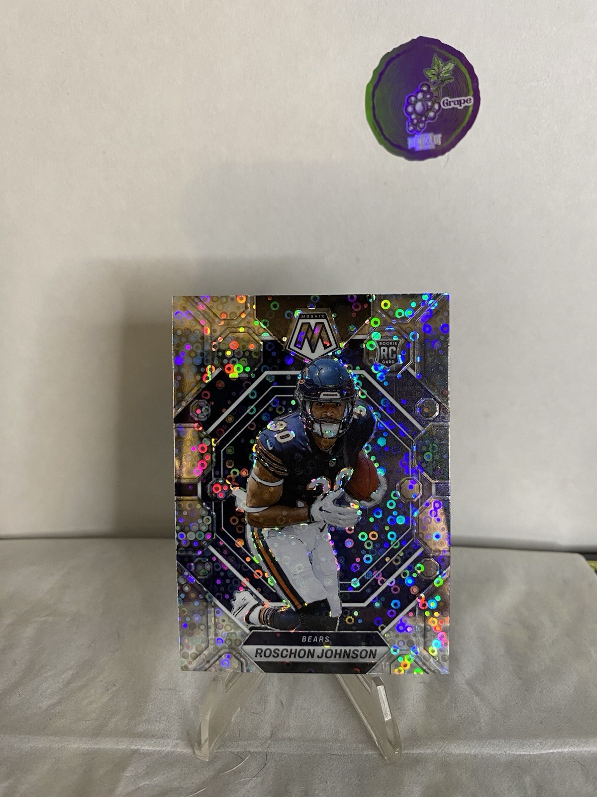2023 Panini Mosaic Rookies No Huddle Silver Prizm Roschon Johnson #359 Rookie RC