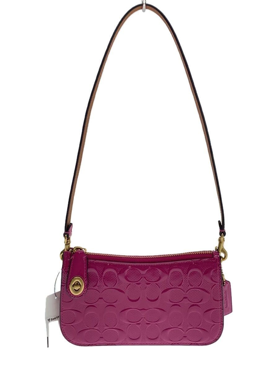 COACH Pink CM552 Shoulder Bag with Full Pattern Pre-Owned