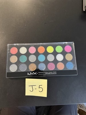 NYX Glitterati Glitter Cream Pallet Eye & Face Eye Shadow Sealed New 21 Colors