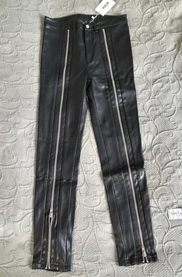 WRSTBHVR - Worst Behavior NEU m. E. Lederhose Kunstleder Hose Schwarz Gr. 38-S-M