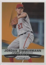 2015 Panini Prizm Orange Prizm /60 Jordan Zimmermann #91