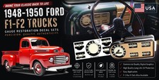 1948 1949 1950 Ford F-1 Truck Gauge Resto Set Flathead Sticker Pickup Dash 1948 1949 1950 Ford F-1 Truck Gauge Resto Set Flathead Sticker Pickup Dash