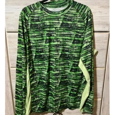 Simms XL Bugstopper SolarFlex Camo Long Sleeve Shirt - Green