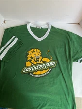 Vintage Augusta Southeastern Louisiana University Lions Ringer Tshirt Jersey XL