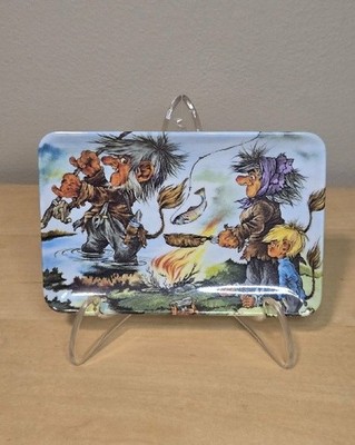 Mittet Tray w/ Troll Family, Vintage, 5.5'' x 3.75''