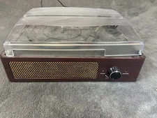 DIGITNOW 1000140 3-Speed Vintage Bluetooth Vinyl Record Player - Brown