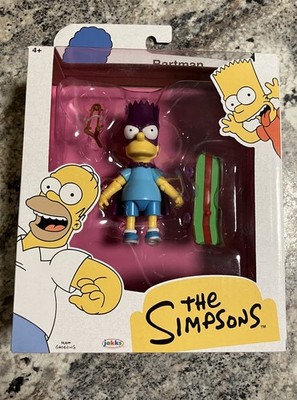 The Simpson Bartman Action Figure Toy With Skateboard And Slingshot New