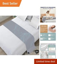 35x90 Inch Grounding Bed Sheets with Silver Threads for Enhanced Sleep Quality