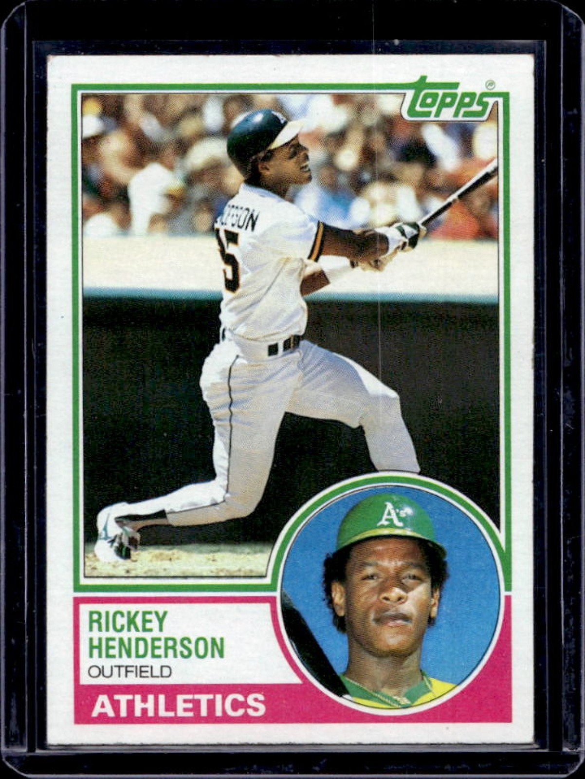 1983 Topps Rickey Henderson #180 Athletics