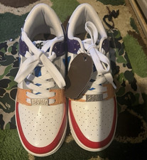A Bathing Ape Bape Sta Low Crazy White Colorb...