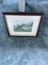 FRAMED PRINT ST ANDREWS GOLF COURSE USED