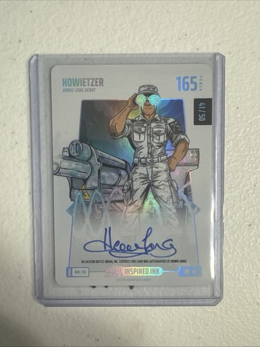 Bo Jackson Battle Arena BOBA Battle Foil Auto Howietzer Howie Long 41/50 BFA-130