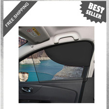 Car Window Shades Magnetic Double Layer Sunshade UV Rays Protection Breathable