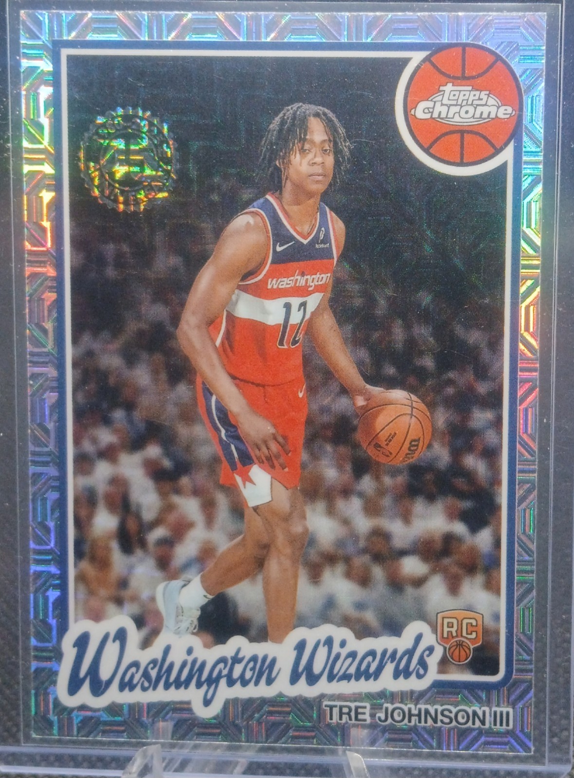 2025-26  TRE JOHNSON III  -  TOPPS CHROME MOJO 🏀 RC 45TH ANNIVERSARY NM-MT