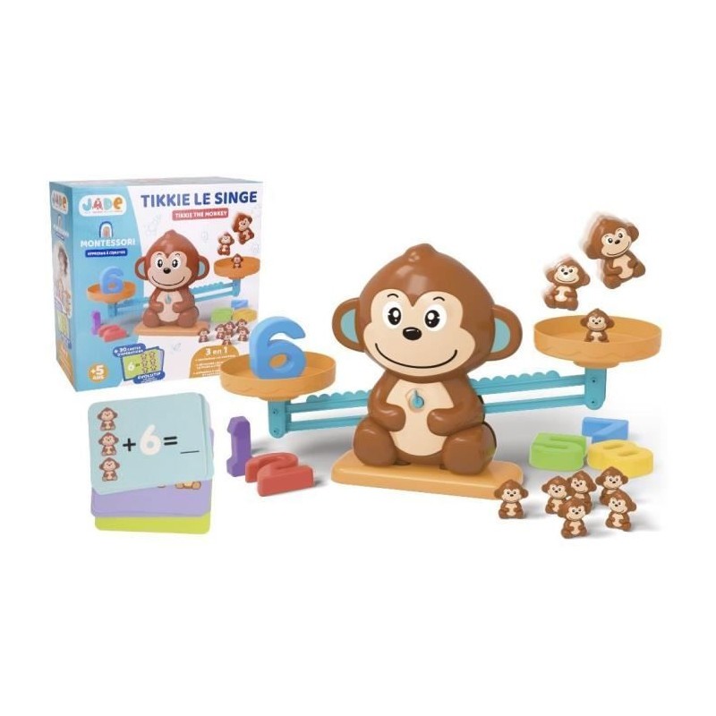 Tikkie la balance des mathématiques J.A.D.E Jeu Montessori Idéal pour l'École à la Maison