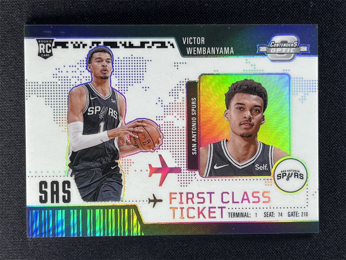 2023-24 Contenders Optic Victor Wembanyama #2 Silver First Class Ticket RC