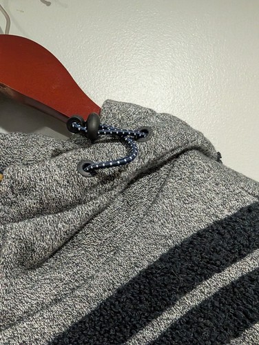 Scotch & Soda Hoodie Unisex Grey Black Aztec Full Zip Shirt Jacket Shacket Sz S - Picture 15 of 20