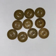 10 Hutchinson Bus & Cab Company (Kansas) transit tokens