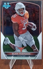 BIJAN ROBINSON 2022 Bowman U University Chrome (RC) 70 Texas Longhorns - Falcons