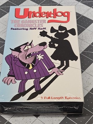 Underdog The Gangster Chronicles VHS Tape New Sealed Riff Raff