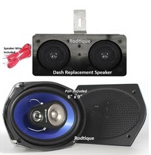 1965-1966 Impala Bel Air Dual Dash Speaker Two 6 X 9s For Stereo Radio No Ac